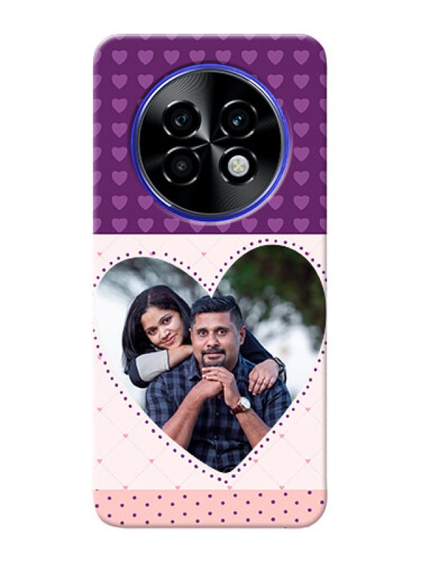 Custom Realme P1 Speed 5G Mobile Back Covers: Violet Love Dots Design