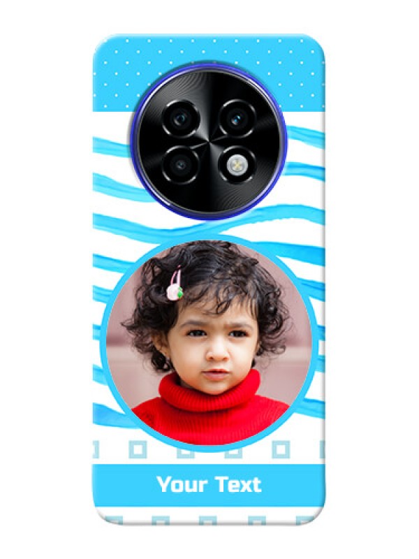 Custom Realme P1 Speed 5G phone back covers: Simple Blue Case Design