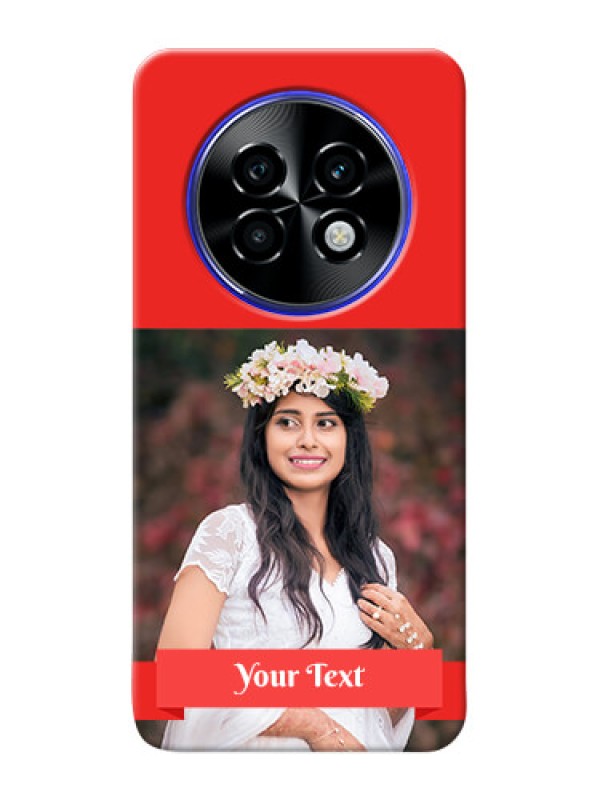 Custom Realme P1 Speed 5G Personalised mobile covers: Simple Red Color Design