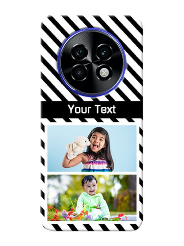 Custom Realme P1 Speed 5G Back Covers: Black And White Stripes Design