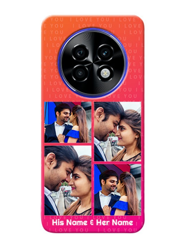 Custom Realme P1 Speed 5G custom back covers: I Love You Pink Design