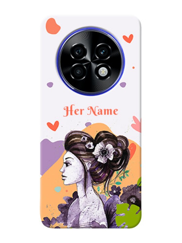 Custom Realme P1 Speed 5G Personalized Phone Case with Woman And Nature Design