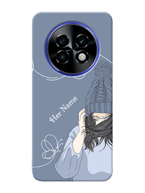 Custom Realme P1 Speed 5G Custom Mobile Case with Girl in winter outfit Design