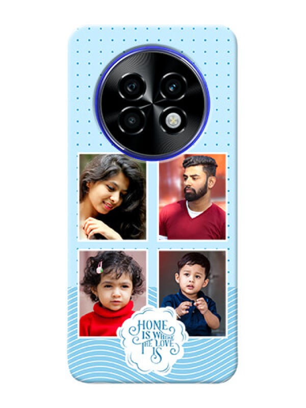 Custom Realme P1 Speed 5G Custom Phone Case with Cute love quote with 4 pic upload Design