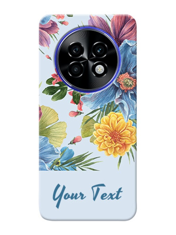 Custom Realme P1 Speed 5G Custom Mobile Case with Stunning Watercolored Flowers Painting Design