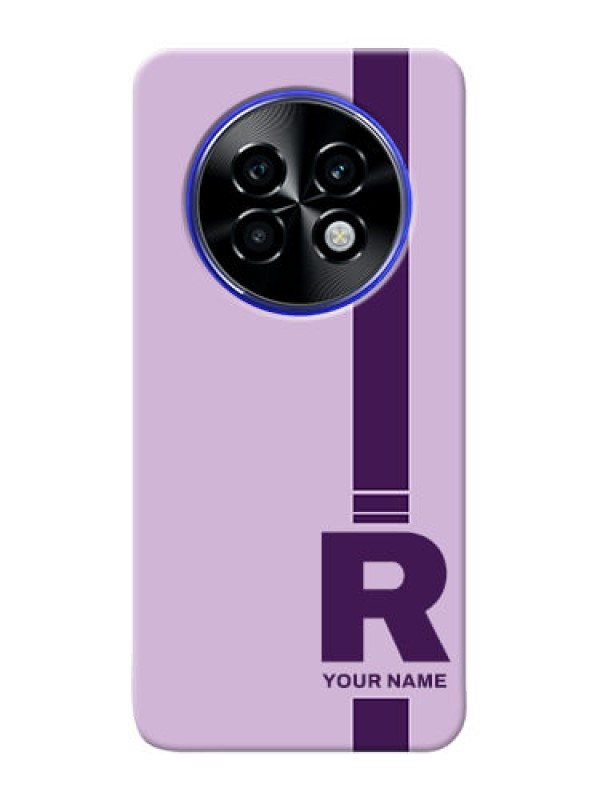 Custom Realme P1 Speed 5G Photo Printing on Case with Simple dual tone stripe with name Design