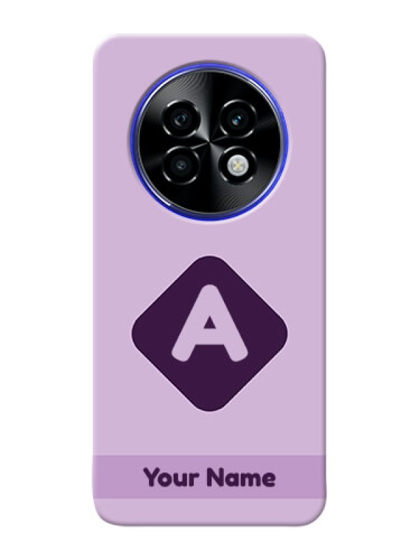 Custom Realme P1 Speed 5G Custom Mobile Case with Custom Letter in curved badge Design