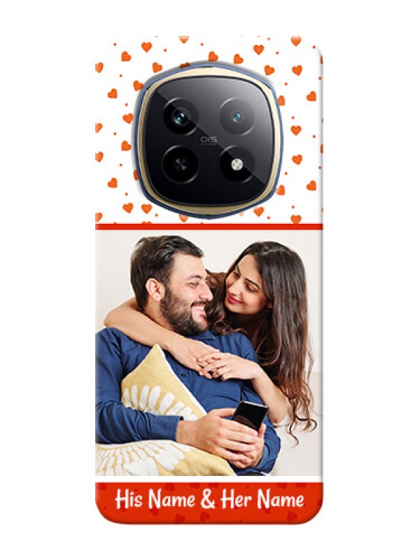 Custom Realme P2 Pro 5G Phone Back Covers: Orange Love Symbol Design