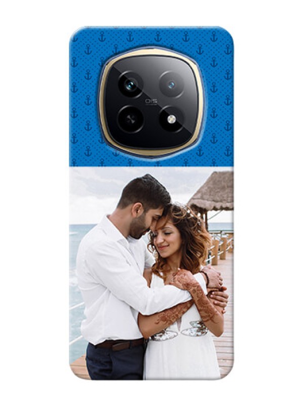 Custom Realme P2 Pro 5G Mobile Phone Covers: Blue Anchors Design