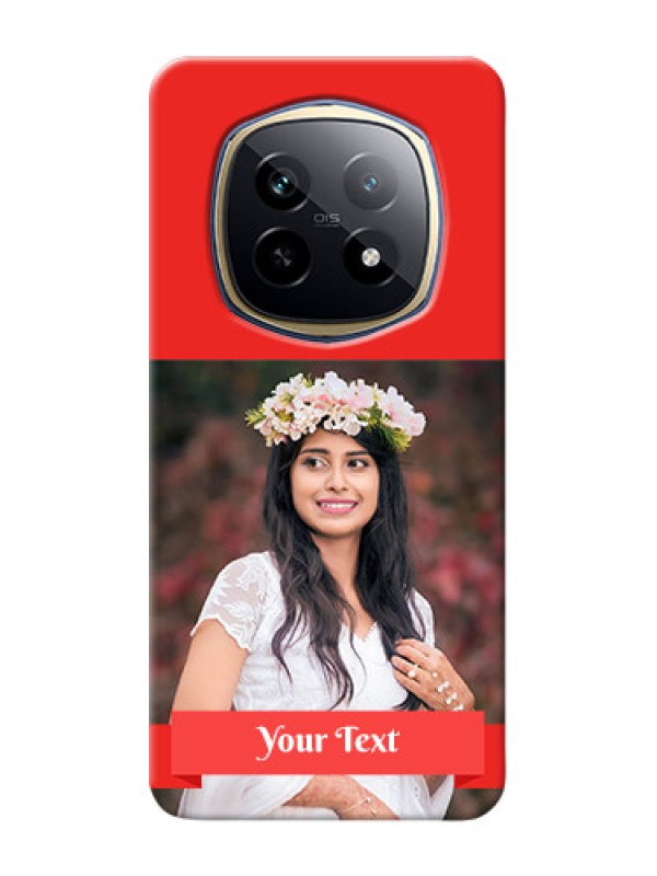 Custom Realme P2 Pro 5G Personalised mobile covers: Simple Red Color Design