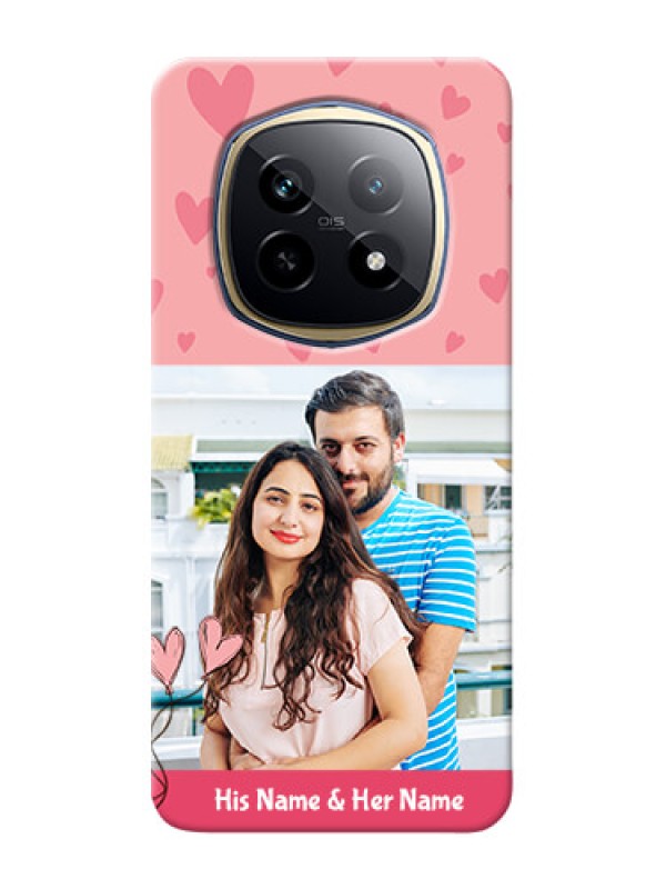 Custom Realme P2 Pro 5G phone back covers: Love Design Peach Color