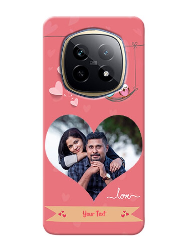 Custom Realme P2 Pro 5G custom phone covers: Peach Color Love Design