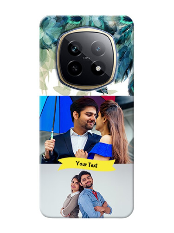 Custom Realme P2 Pro 5G Phone Cases: Image with Boho Peacock Feather Design