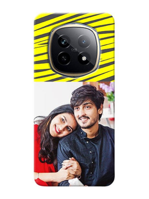 Custom Realme P2 Pro 5G Personalised mobile covers: Yellow Abstract Design