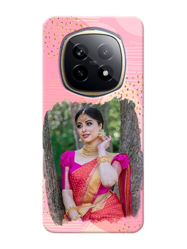 Custom Realme P2 Pro 5G Phone Covers for Girls: Gold Glitter Splash Design