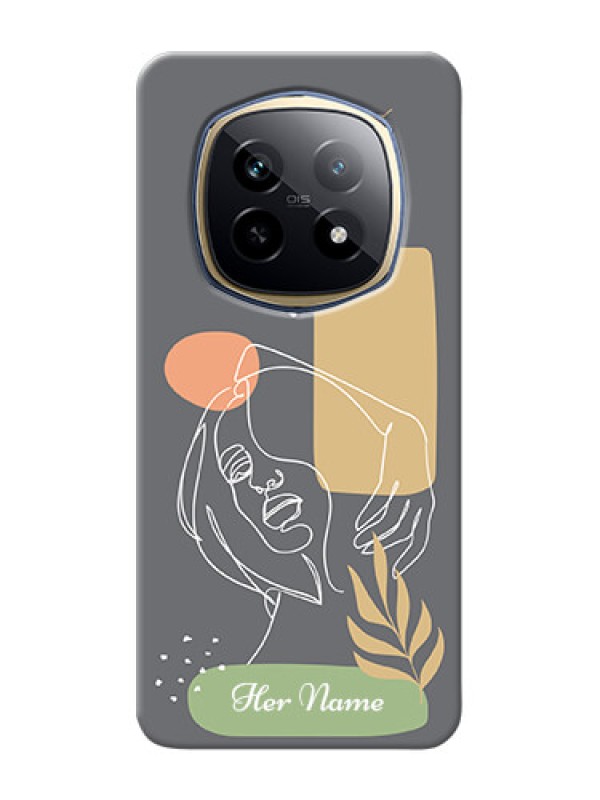 Custom Realme P2 Pro 5G Custom Phone Case with Gazing Woman line art Design