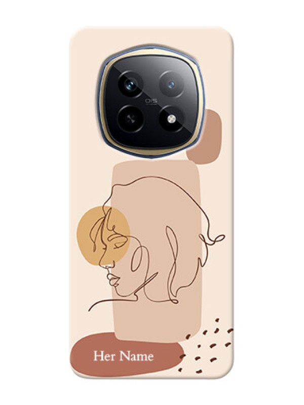 Custom Realme P2 Pro 5G Photo Printing on Case with Calm Woman line art Design