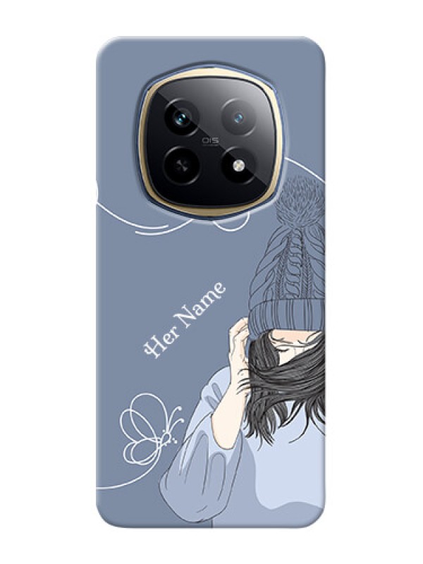 Custom Realme P2 Pro 5G Custom Mobile Case with Girl in winter outfit Design