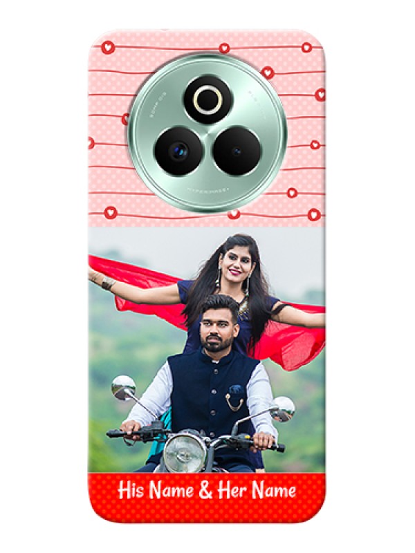 Custom Realme P3 Pro 5G Custom Hard Phone Case - Red Pattern Case Design