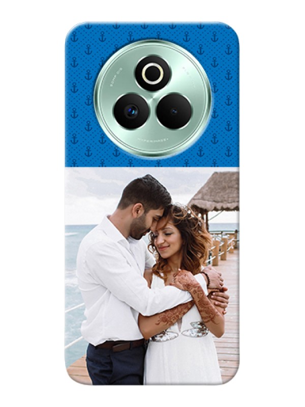 Custom Realme P3 Pro 5G Custom Hard Phone Case - Blue Anchors Design