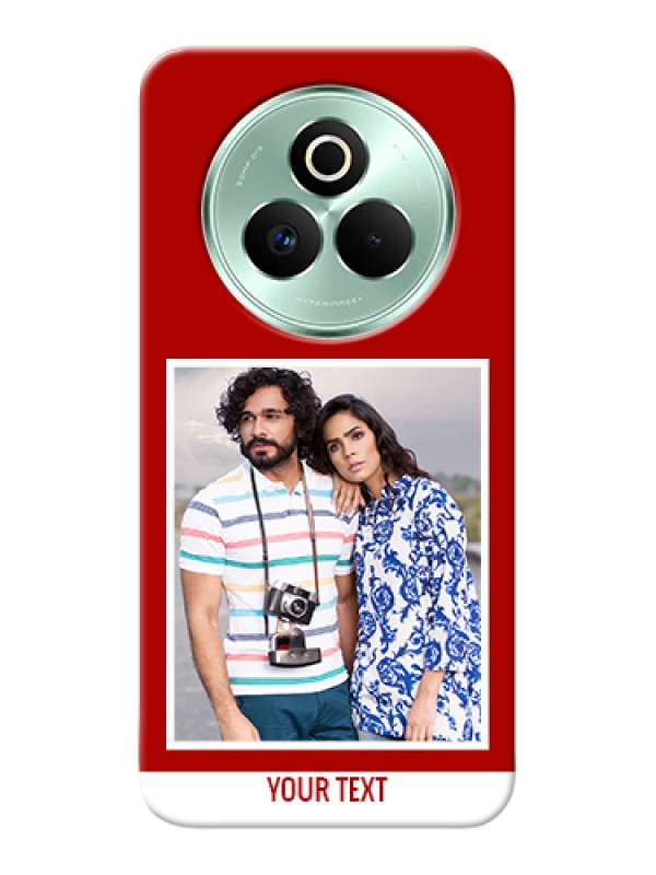 Custom Realme P3 Pro 5G Custom Hard Phone Case - Red Color Design