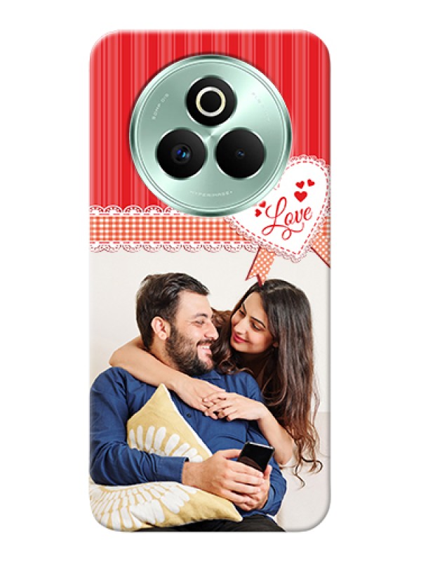 Custom Realme P3 Pro 5G Custom Hard Phone Case - Red Love Pattern Design