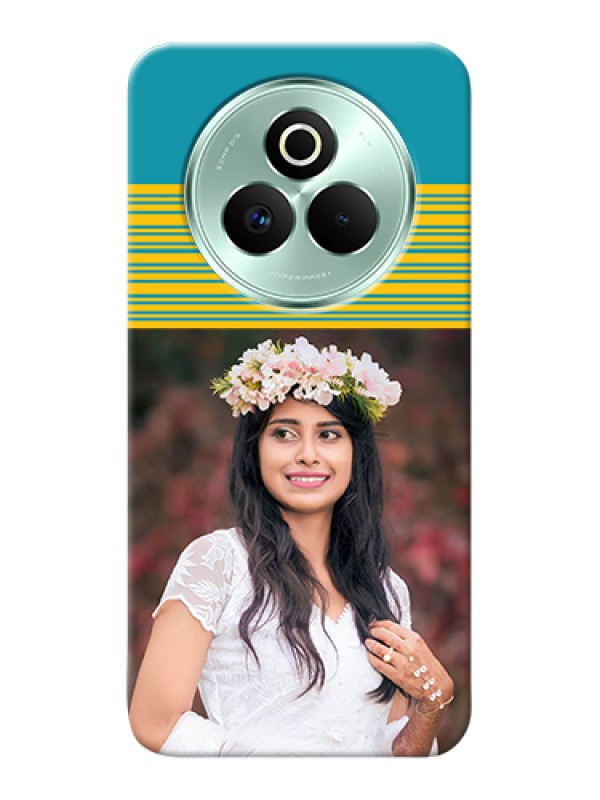 Custom Realme P3 Pro 5G Custom Hard Phone Case - Yellow & Blue Design