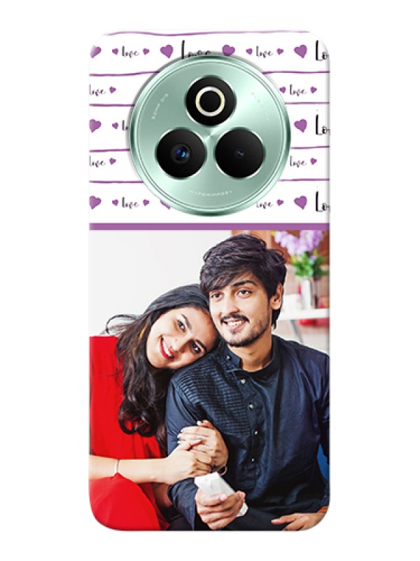 Custom Realme P3 Pro 5G Custom Hard Phone Case - Couples Heart Design