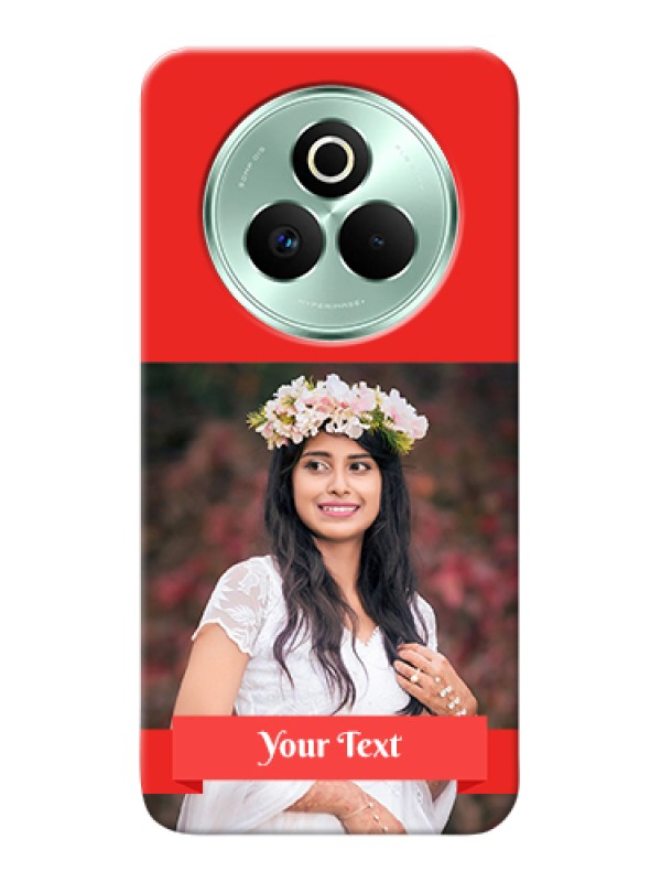 Custom Realme P3 Pro 5G Custom Hard Phone Case - Simple Red Color Design