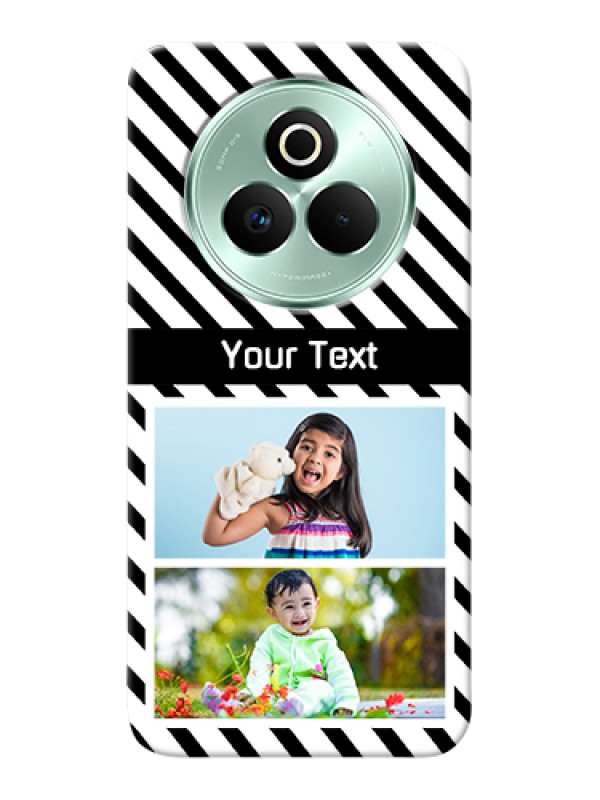 Custom Realme P3 Pro 5G Custom Hard Phone Case - Black And White Stripes Design