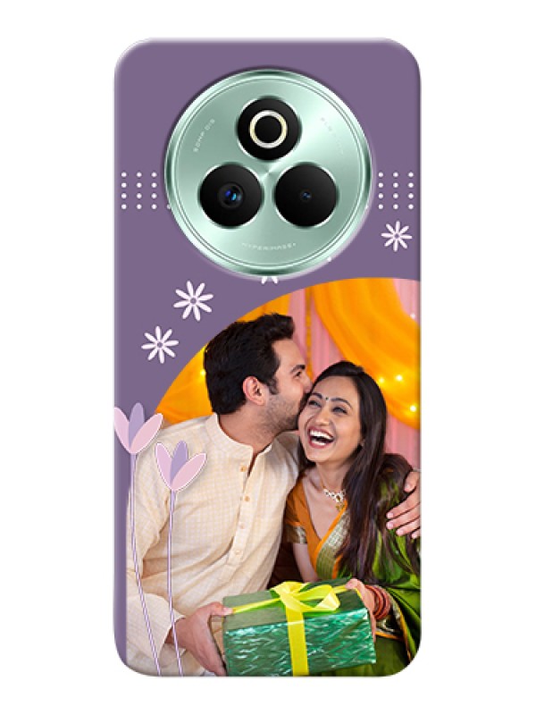 Custom Realme P3 Pro 5G Custom Hard Phone Case - Lavender Flowers Design