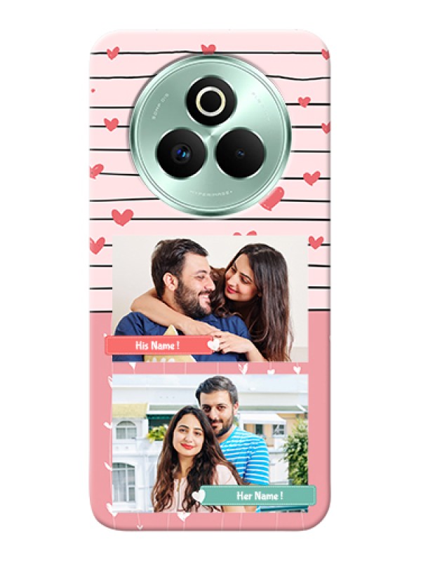 Custom Realme P3 Pro 5G Custom Hard Phone Case - Photo With Heart Design