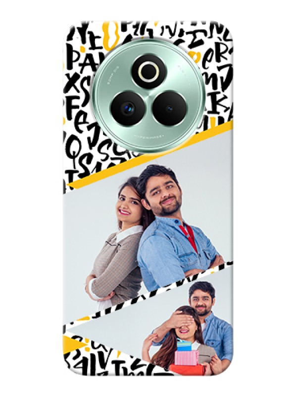 Custom Realme P3 Pro 5G Custom Hard Phone Case - Letters Pattern Design