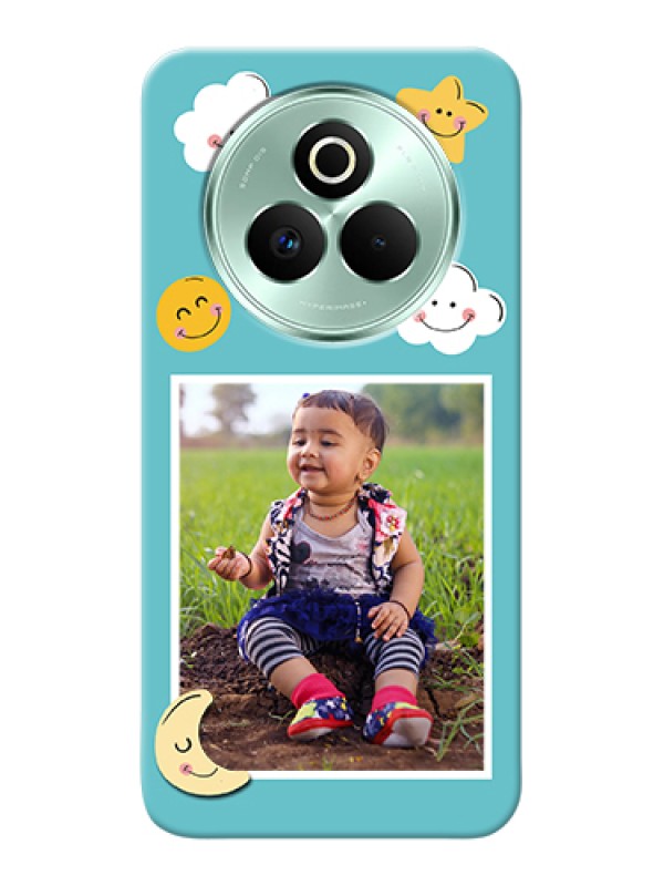 Custom Realme P3 Pro 5G Custom Hard Phone Case - Smiley Kids Stars Design