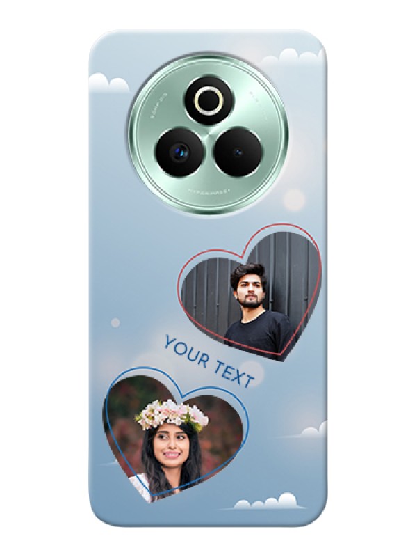 Custom Realme P3 Pro 5G Custom Hard Phone Case - Blue Color Couple Design