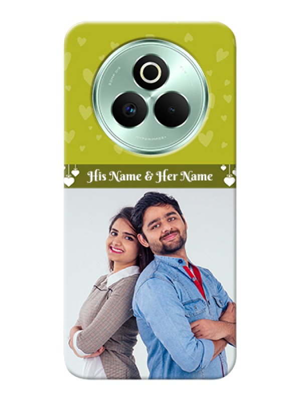 Custom Realme P3 Pro 5G Custom Hard Phone Case - You & Me Heart Design