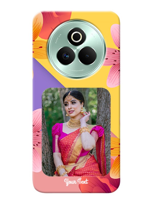 Custom Realme P3 Pro 5G Custom Hard Phone Case - 3 Image With Vintage Floral Design