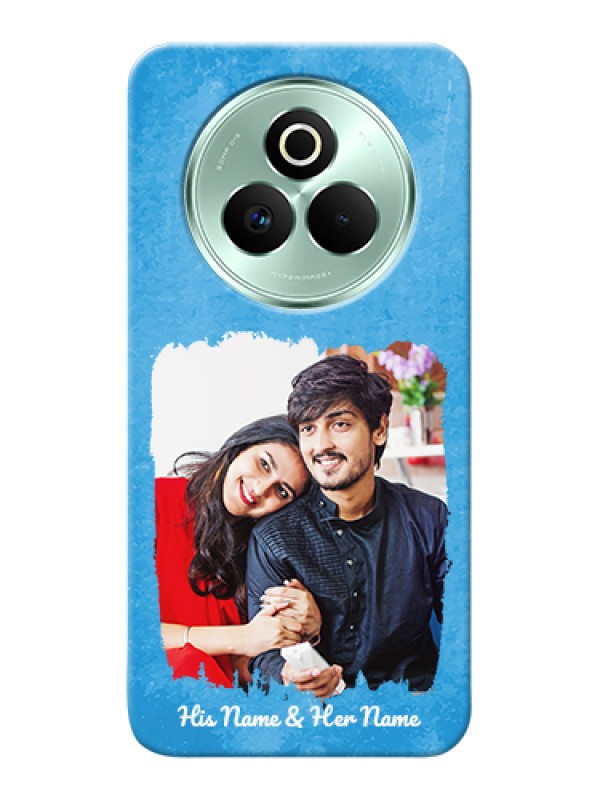 Custom Realme P3 Pro 5G Custom Hard Phone Case - Blue Color Vintage Design