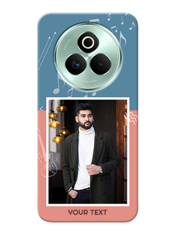 Custom Realme P3 Pro 5G Custom Hard Phone Case - With Color Musical Note Design