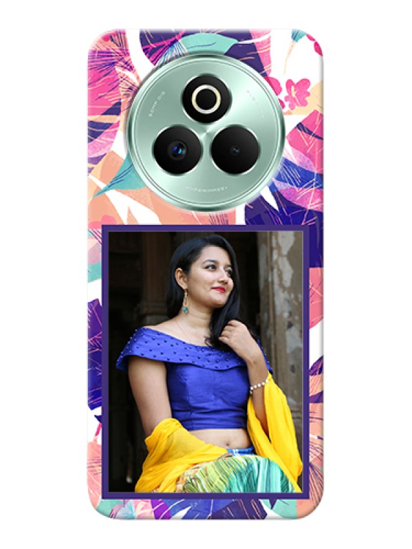 Custom Realme P3 Pro 5G Custom Hard Phone Case - Abstract Floral Design