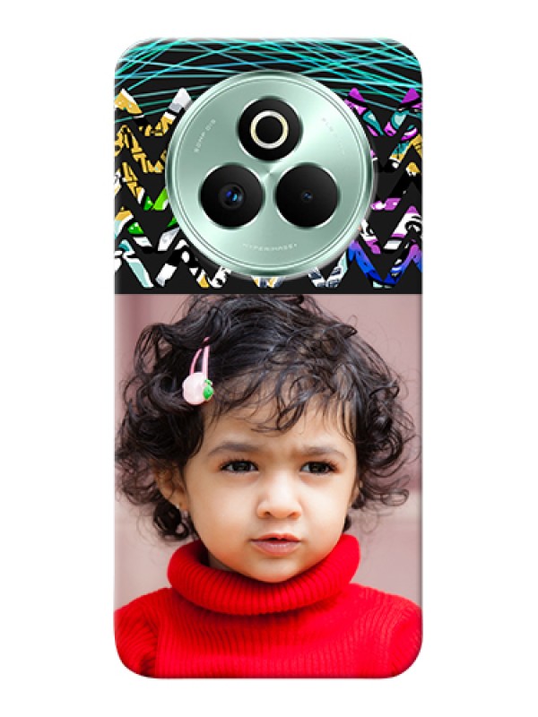 Custom Realme P3 Pro 5G Custom Hard Phone Case - Neon Abstract Design