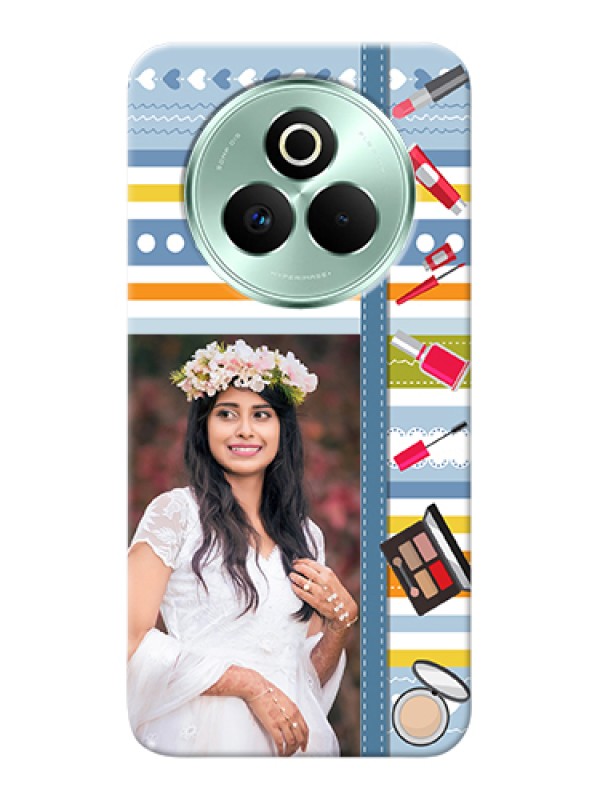 Custom Realme P3 Pro 5G Custom Hard Phone Case - Makeup Icons Design