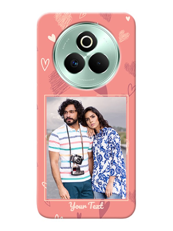 Custom Realme P3 Pro 5G Custom Hard Phone Case - Love Doodle Art Design