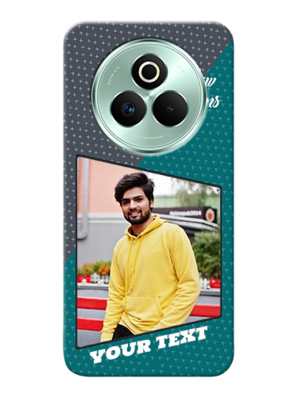 Custom Realme P3 Pro 5G Custom Hard Phone Case - Background Pattern Design With Quote