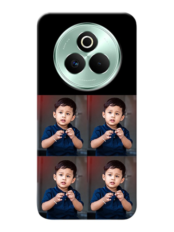 Custom Realme P3 Pro 5G Custom Hard Phone Case - 4 Image Holder Design