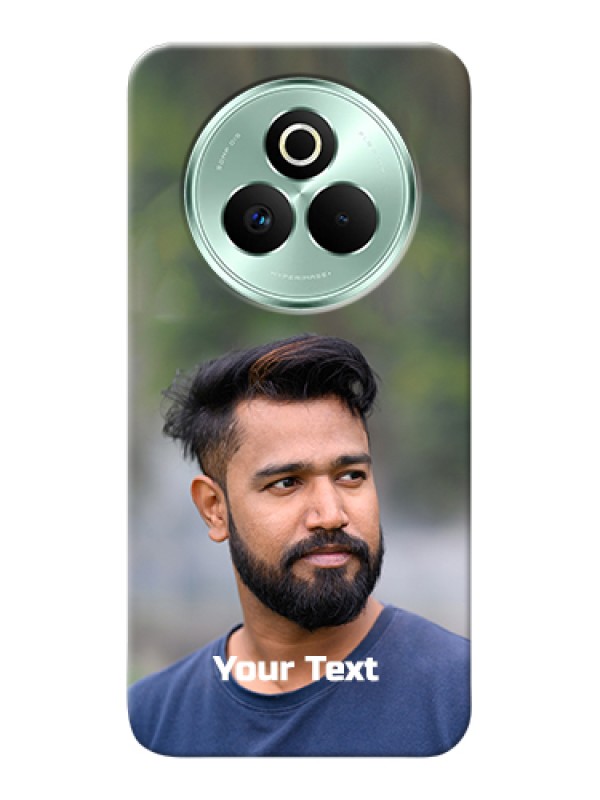 Custom Realme P3 Pro 5G Custom Hard Phone Case - Photo With Text Design