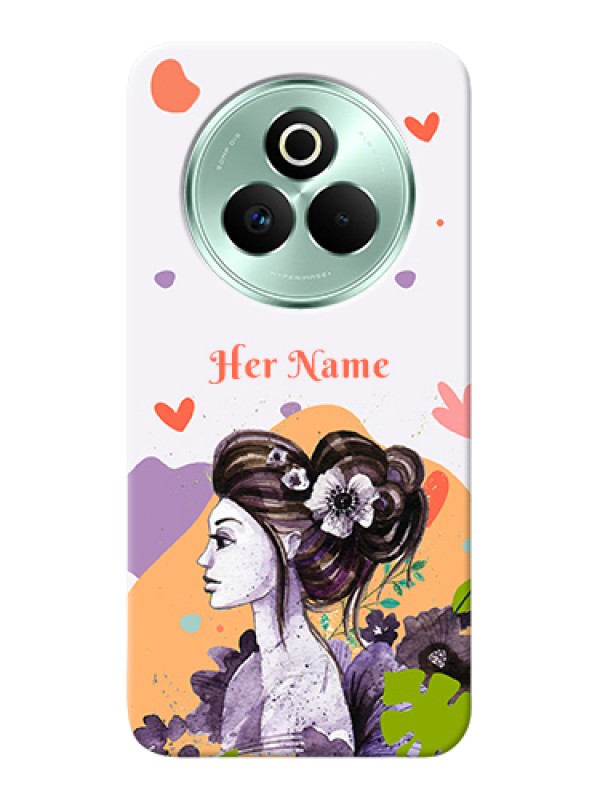 Custom Realme P3 Pro 5G Custom Hard Phone Case - Woman And Nature Design