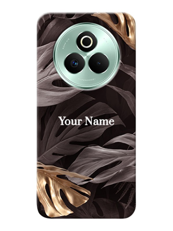 Custom Realme P3 Pro 5G Custom Hard Phone Case - Wild Leaves Digital Paint Design