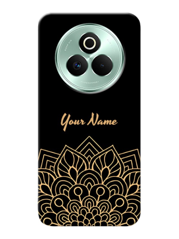Custom Realme P3 Pro 5G Custom Hard Phone Case - Golden Mandala Design