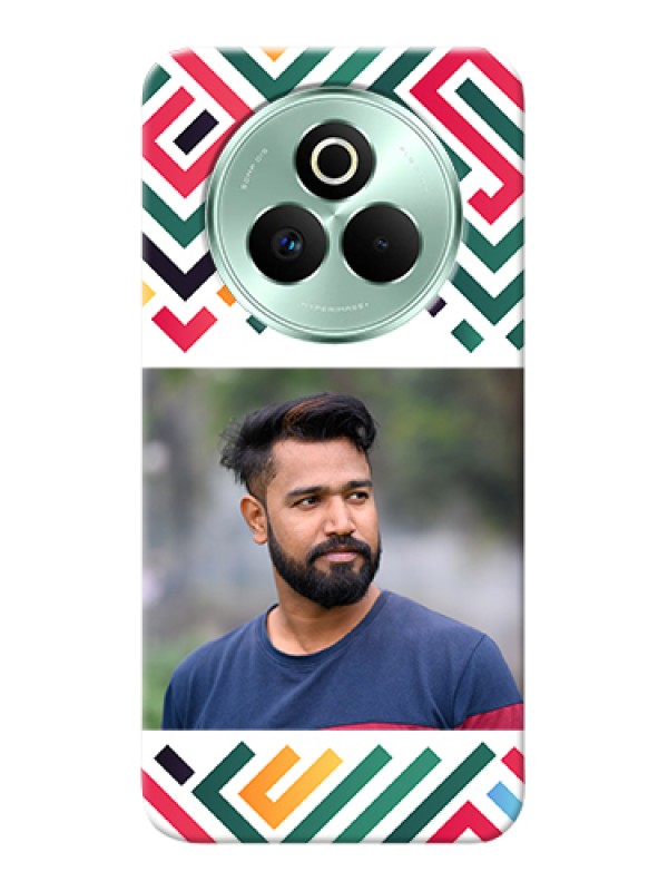 Custom Realme P3 Pro 5G Custom Hard Phone Case - Colorful Maze Pattern Design